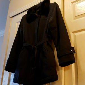 Larry Levine Snap Front Coat.